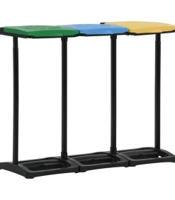 Sale 340989 Afvalzakstandaards met deksel 240-330 L PP meerkleurig Manden En Bakken