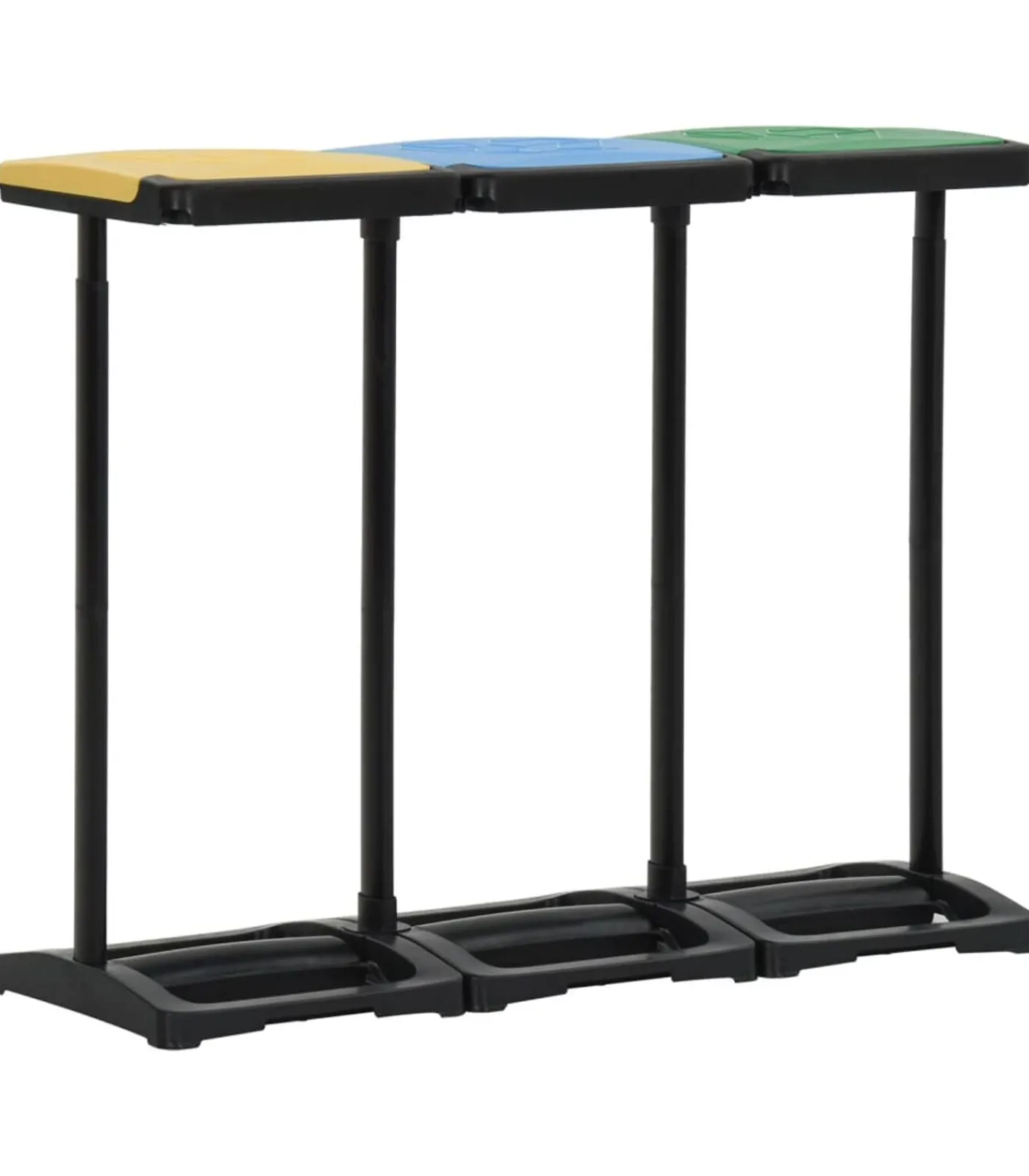 Sale 340989 Afvalzakstandaards met deksel 240-330 L PP meerkleurig Manden En Bakken