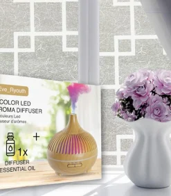 Clearance 7 kleur LED aromadiffusor - VK-stekker / EU-stekker Huisparfums