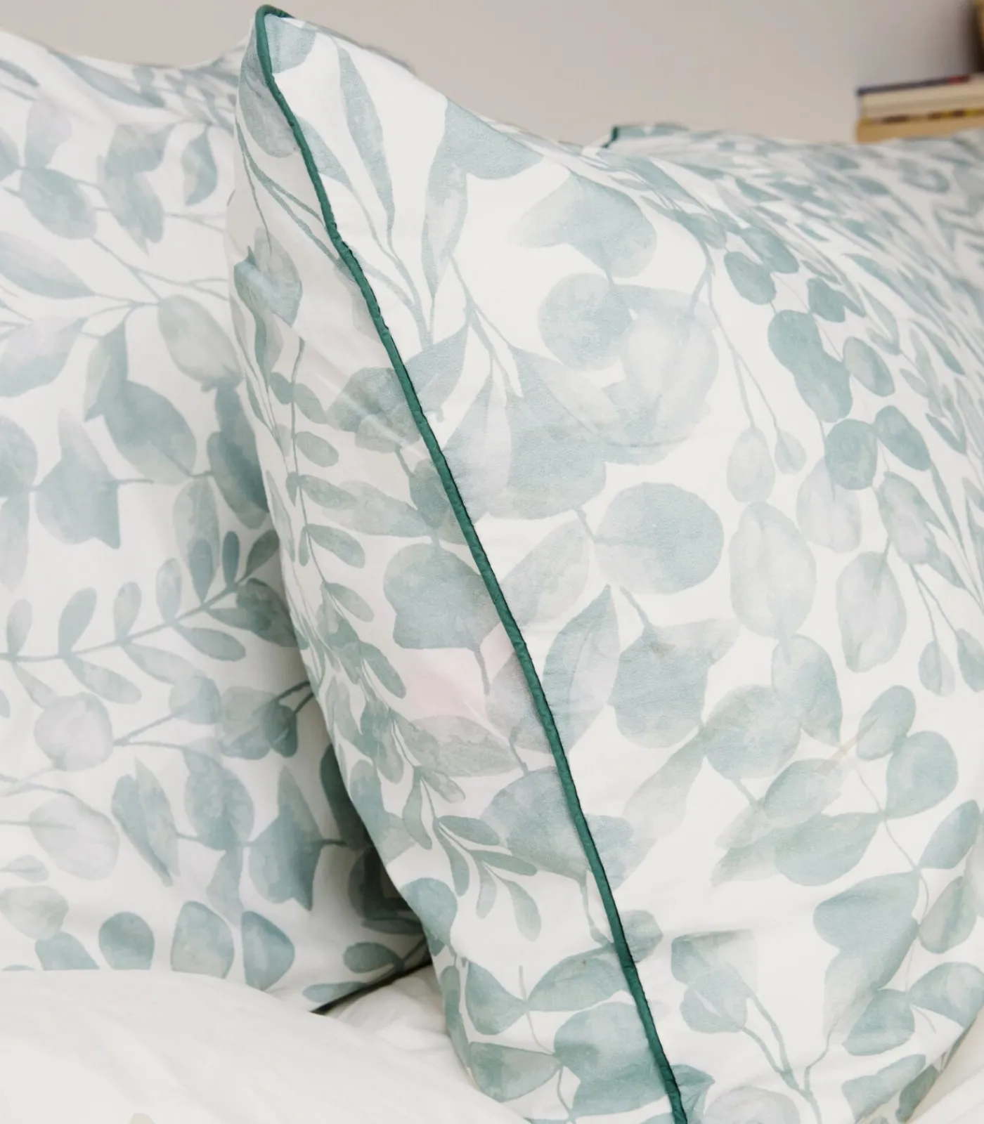 Hot 2 kussenslopen van gewassen perkal katoen, HERBIER Kussenslopen