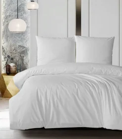 Outlet 2 persoons beddengoed 200x200 cm+2 kussenslopen 65x65 cm in katoen Dekbedovertrekken