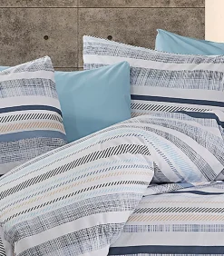 Outlet 2 persoons beddengoed 240x220 cm+2 kussenslopen 65x65 cm in katoen Dekbedovertrekken