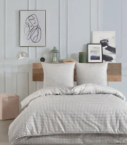 Hot 1 persoons beddengoed 140x200 cm+1 kussensloop 65x65 cm in katoen Dekbedovertrekken