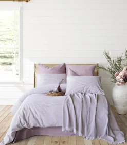 2 persoons beddengoed 200x200 cm+2 kussenslopen 65x65 cm in katoen wafelstof Dekbedovertrekken