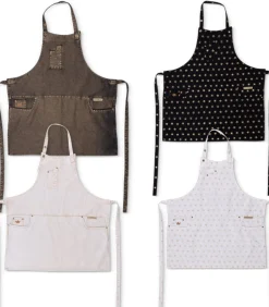 Online 4 x schorten met 5-zakken, Slim Fit, Katoen, Kerstmis set - Feest set - Mixed Keuken- & Tafellinnen