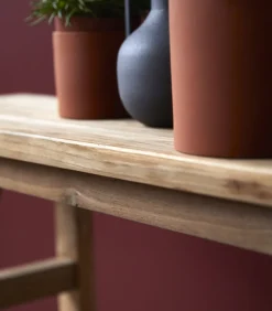 Clearance Adonis - Lage bijzettafel van massief gerecycled teakhout Tafels