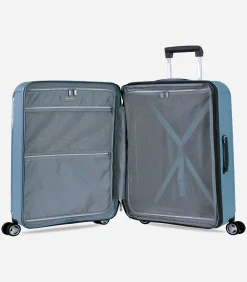 Hot Aegis Expandable Middelgrote Koffer 4 Wielen Lichtblauw Trolleys