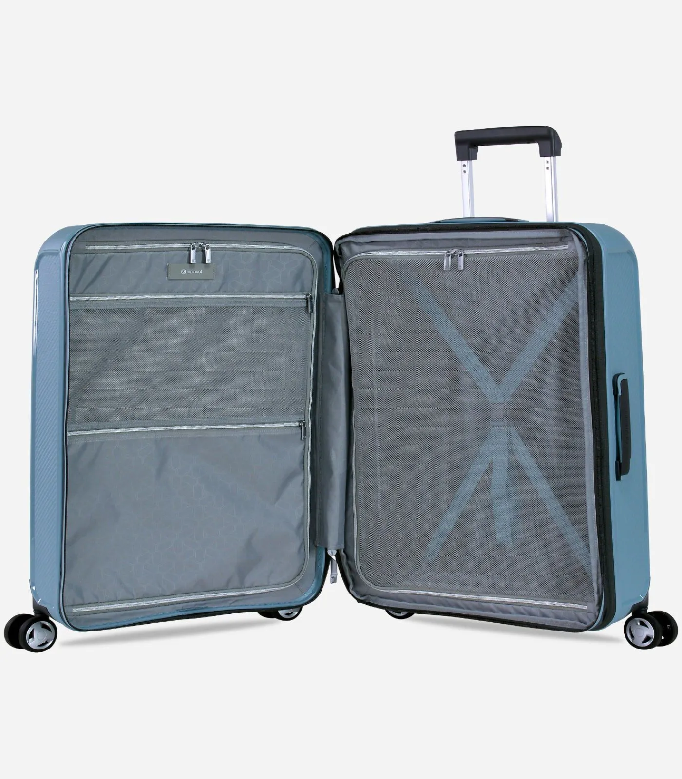 Hot Aegis Expandable Middelgrote Koffer 4 Wielen Lichtblauw Trolleys