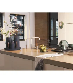 Outlet Afdruiprek - Linea Zwart met Mat Zwarte tray - 49x32x9,5cm Keukenaccessoires