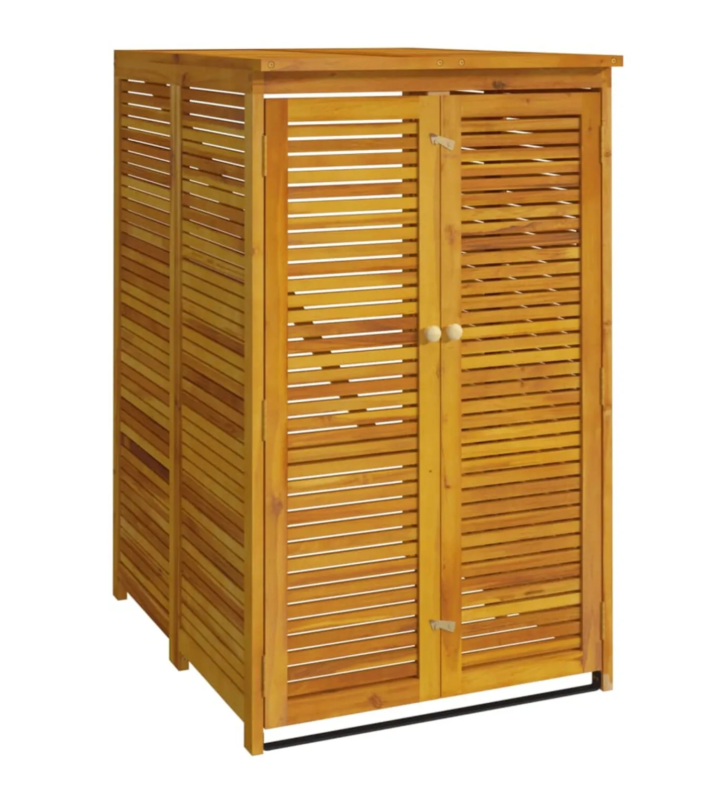 Outlet Afvalbakberging enkel 70x89x117 cm massief acaciahout Manden En Bakken