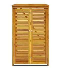 Outlet Afvalbakberging enkel 70x89x117 cm massief acaciahout Manden En Bakken