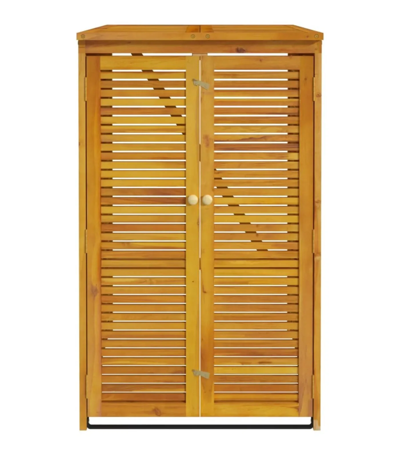 Outlet Afvalbakberging enkel 70x89x117 cm massief acaciahout Manden En Bakken