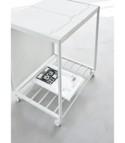 Sale Afvalscheidingsprullenbak met wielen - 2 comp - Tower - Wit Manden En Bakken