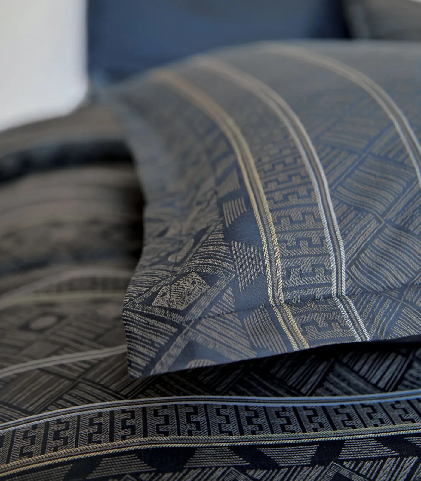 Hot ALLEGRO Bleu Corinthe - Laken 100% coton Lakens