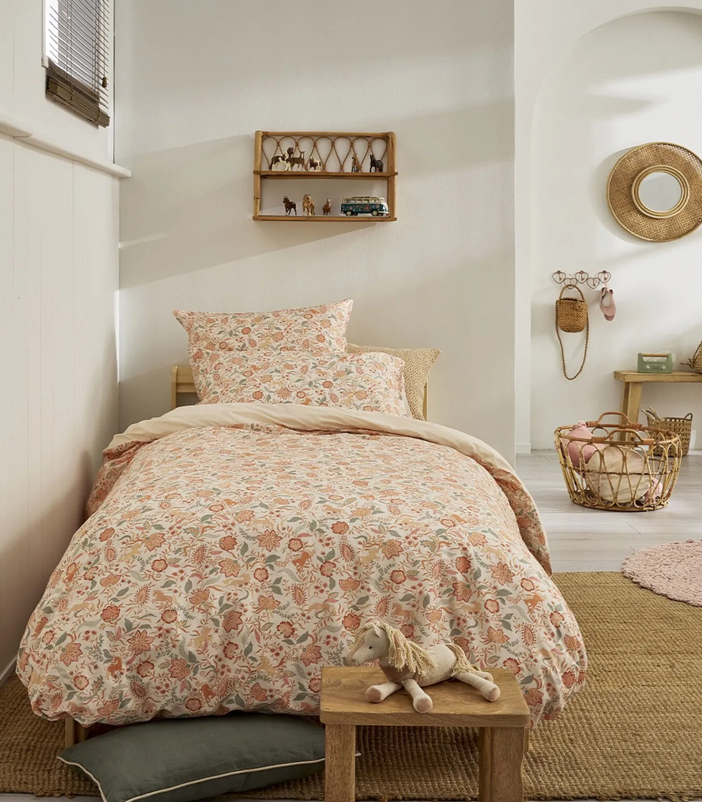 Hot Allure - Bedlinnenset Dekbedovertrek + rechthoekige kussensloop in katoen perkal Dekbedovertrekken