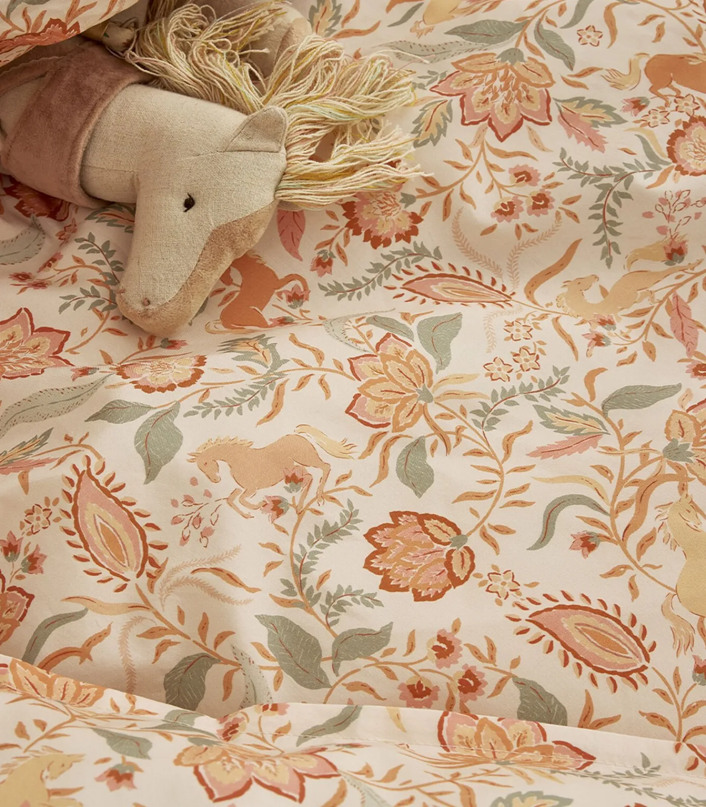 Hot Allure - Bedlinnenset Dekbedovertrek + rechthoekige kussensloop in katoen perkal Dekbedovertrekken