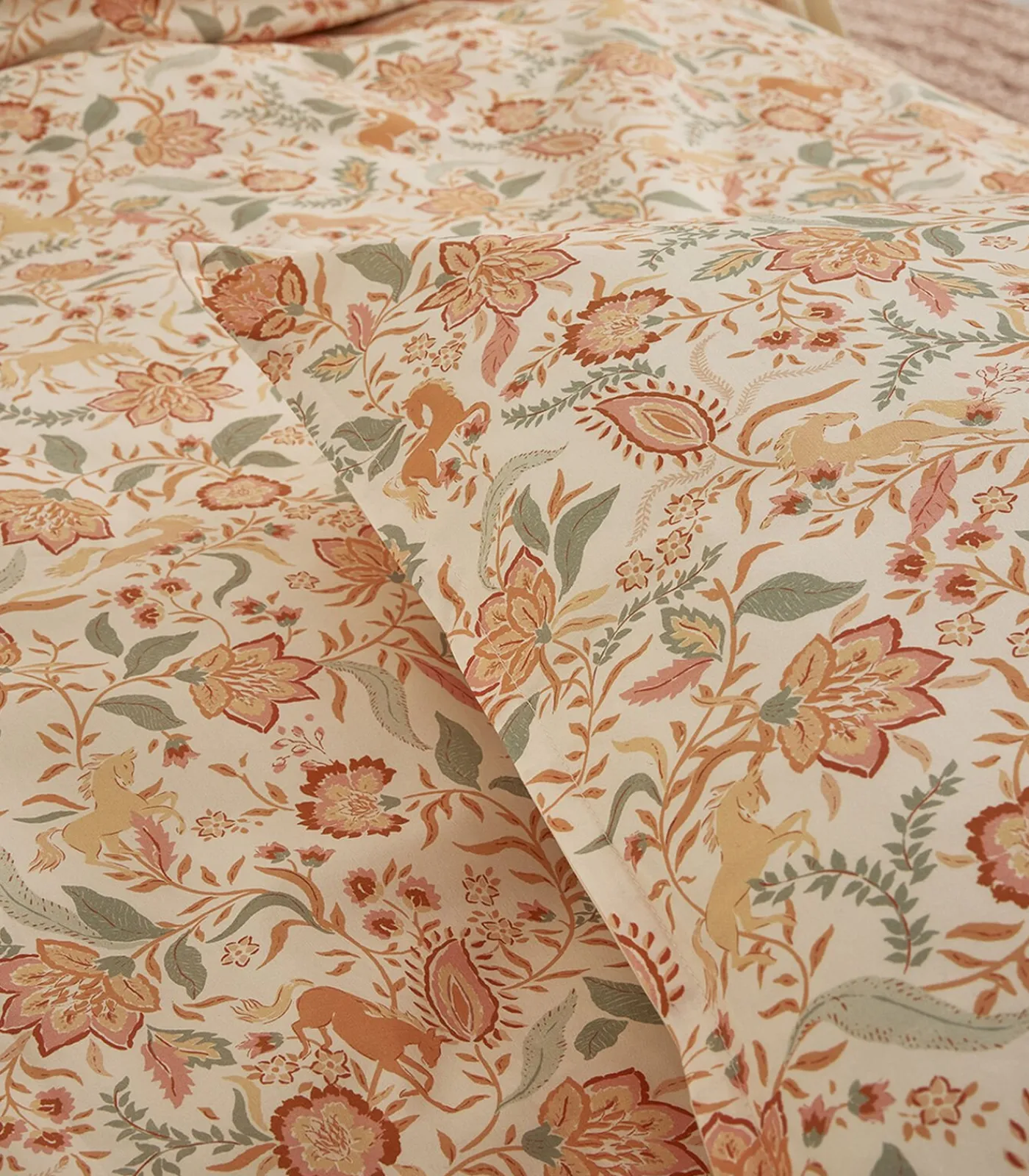 Hot Allure - Bedlinnenset Dekbedovertrek + rechthoekige kussensloop in katoen perkal Dekbedovertrekken