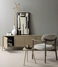 Sale Anka Wanddeco - Katoen/Hout - Zwart/Wit - 90x60x10 Decoratie