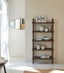 Outlet Arko - Hoge boekenkast in massief mangohout Meubels