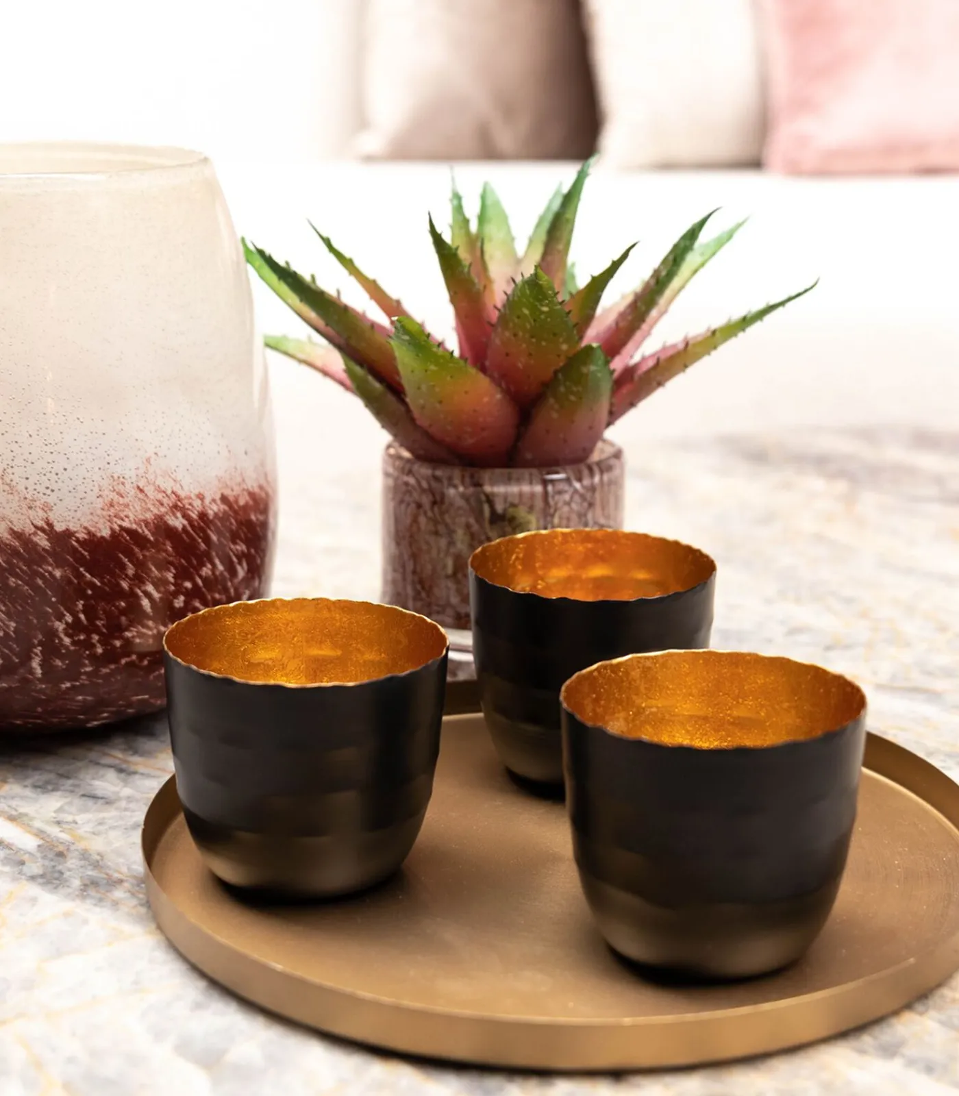 Sale Arras (set van 3) - Theelichthouder - Zwart Decoratie