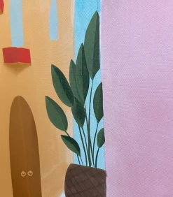 Canvas - Mediterranean Whisper - 100x54 Wanddecoratie