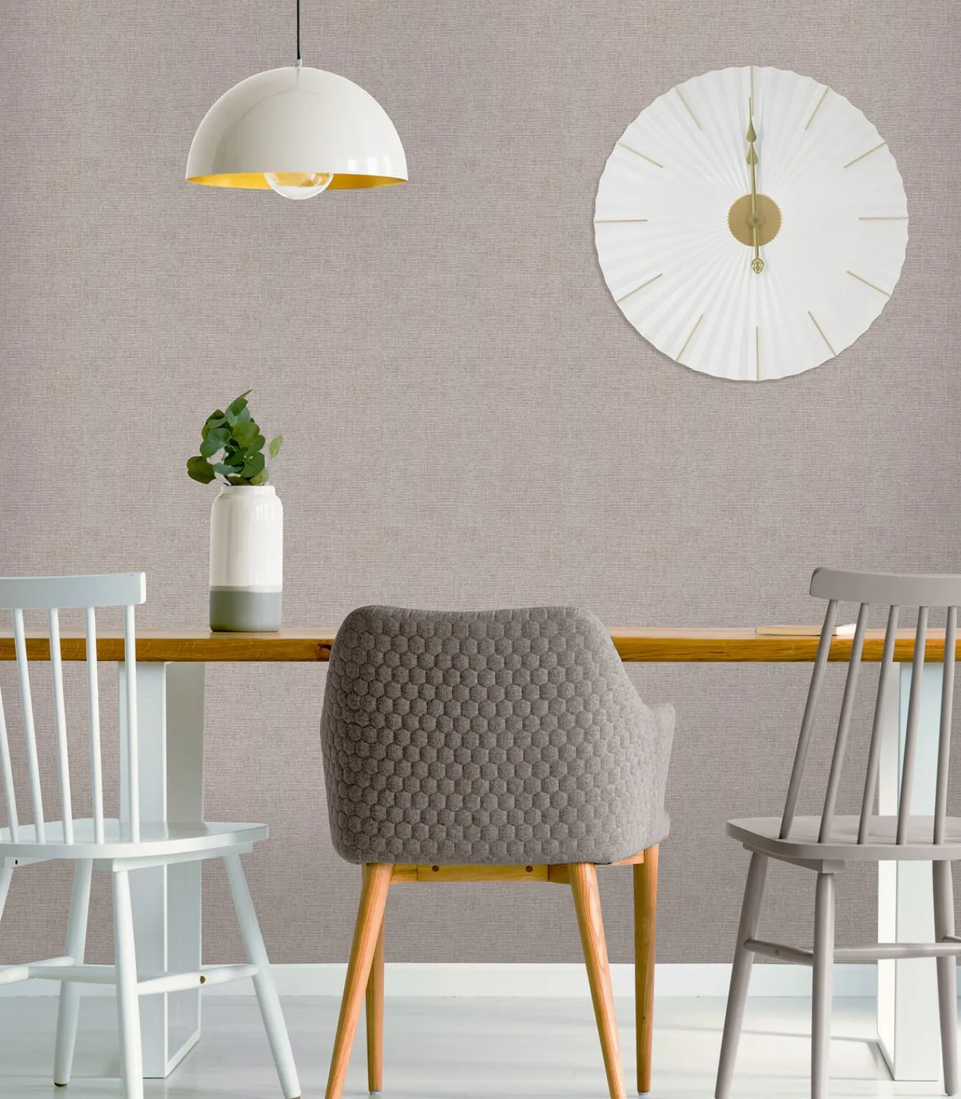 Klok - origami - 60x60 Wanddecoratie