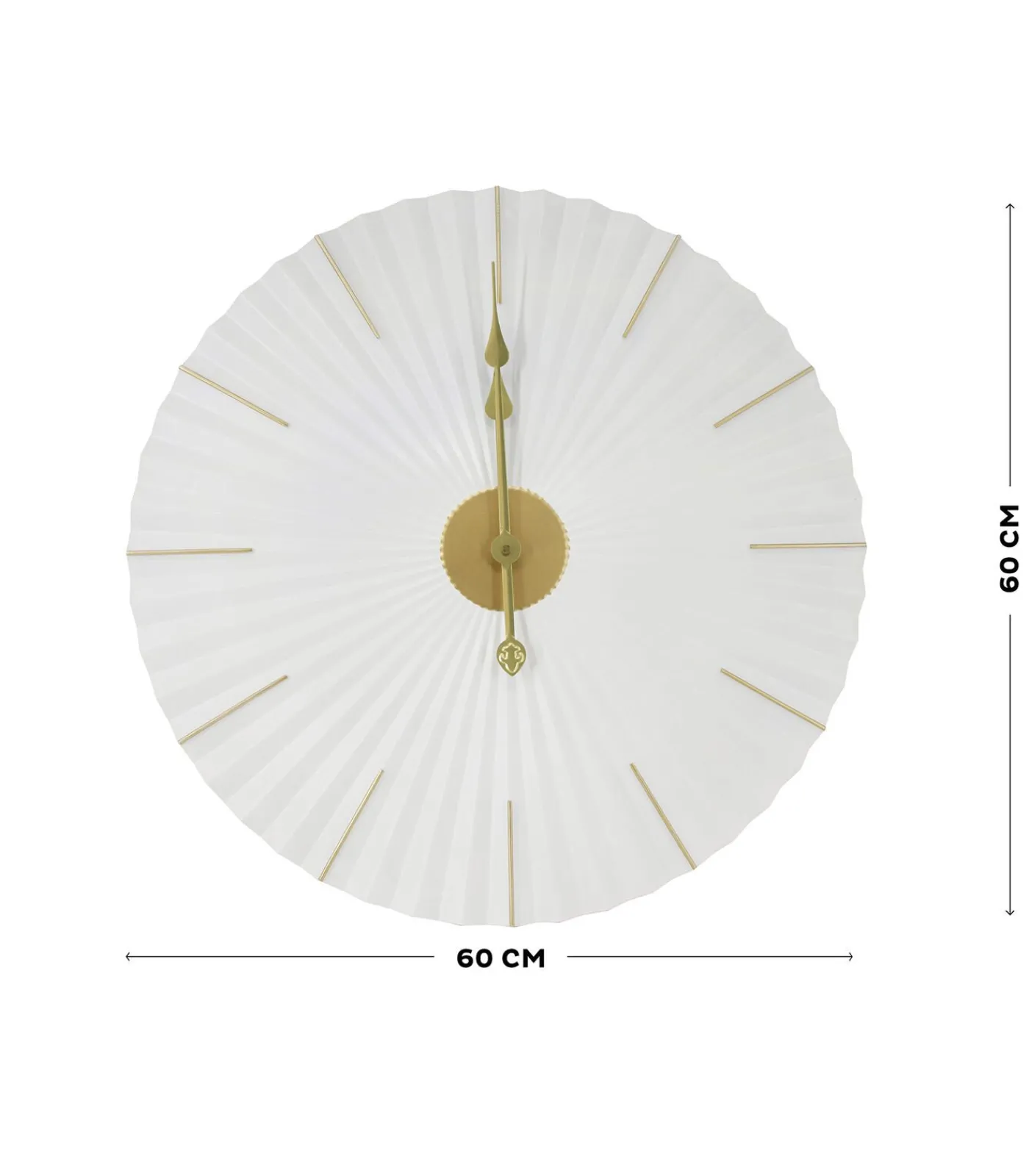 Klok - origami - 60x60 Wanddecoratie