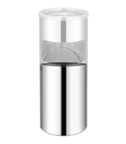 Asbak/prullenbak Hotel 30 L roestvrij staal Manden En Bakken