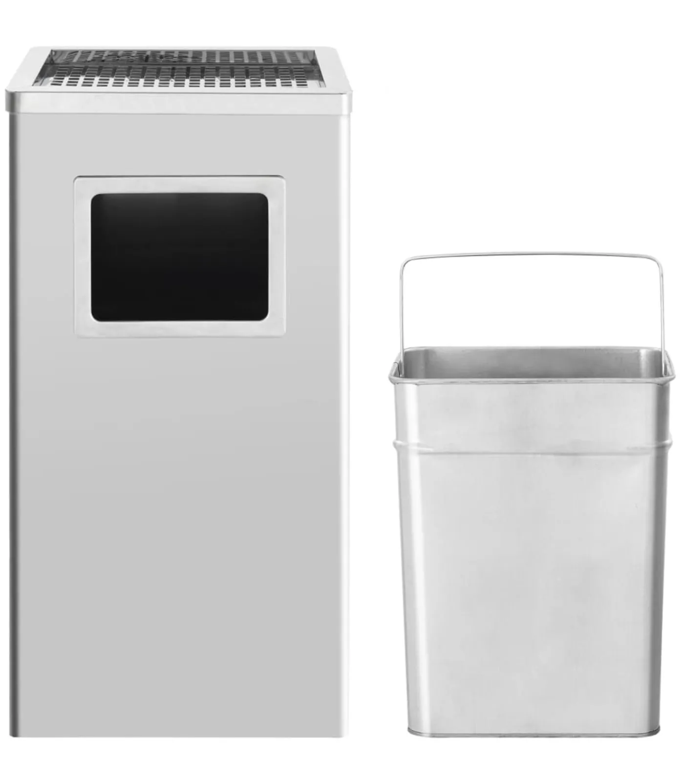 Outlet Asbak/prullenbak Hotel 45 L roestvrij staal Manden En Bakken