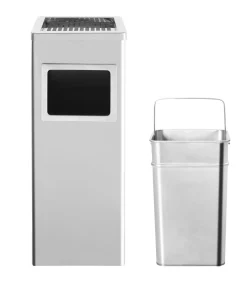 Discount Asbak/prullenbak Hotel 36 L roestvrij staal Manden En Bakken