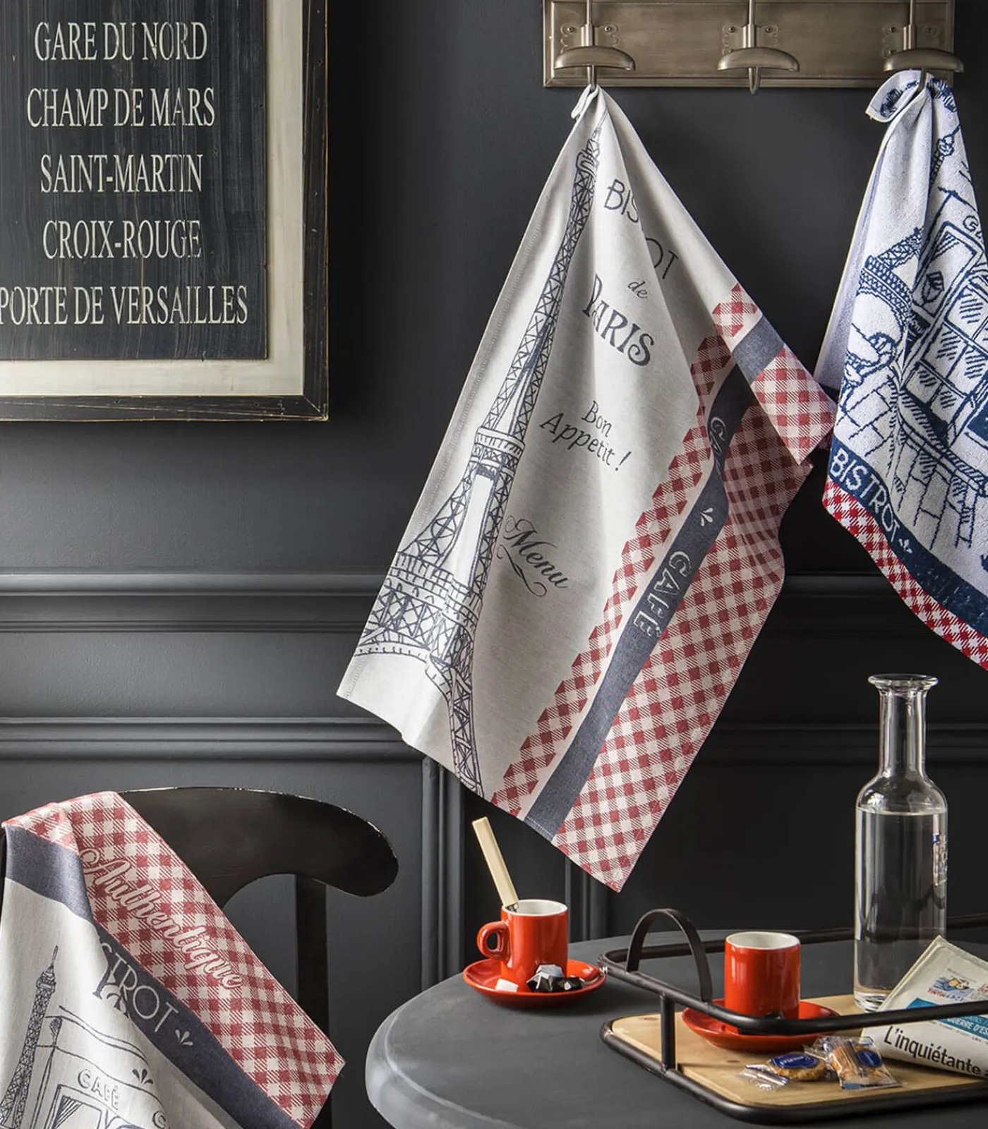 Hot Authentique Bistrot - Tafellinnen Theedoek Keuken- & Tafellinnen
