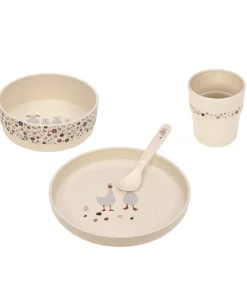 Best Baby schotel set Tiny Farmer Mouton/Oie Bestek