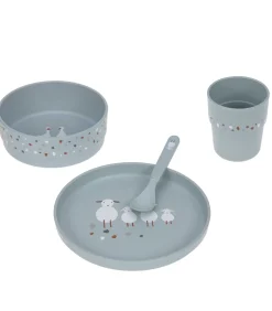 New Baby schotel set Tiny Farmer Mouton/Oie Bestek
