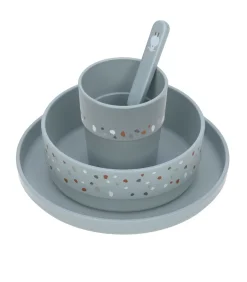 New Baby schotel set Tiny Farmer Mouton/Oie Bestek