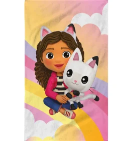 Sale Bad- en strandhanddoek met print, 100% katoen GABBY'S POPPENHUIS RAINBOW Handdoeken