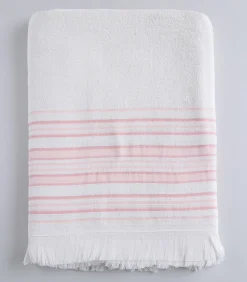 New Badhanddoek Derin 100x150 cm Ecru/Lichtroze Handdoeken