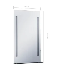 Discount Badkamerspiegel LED met schap 60x100 cm Spiegels