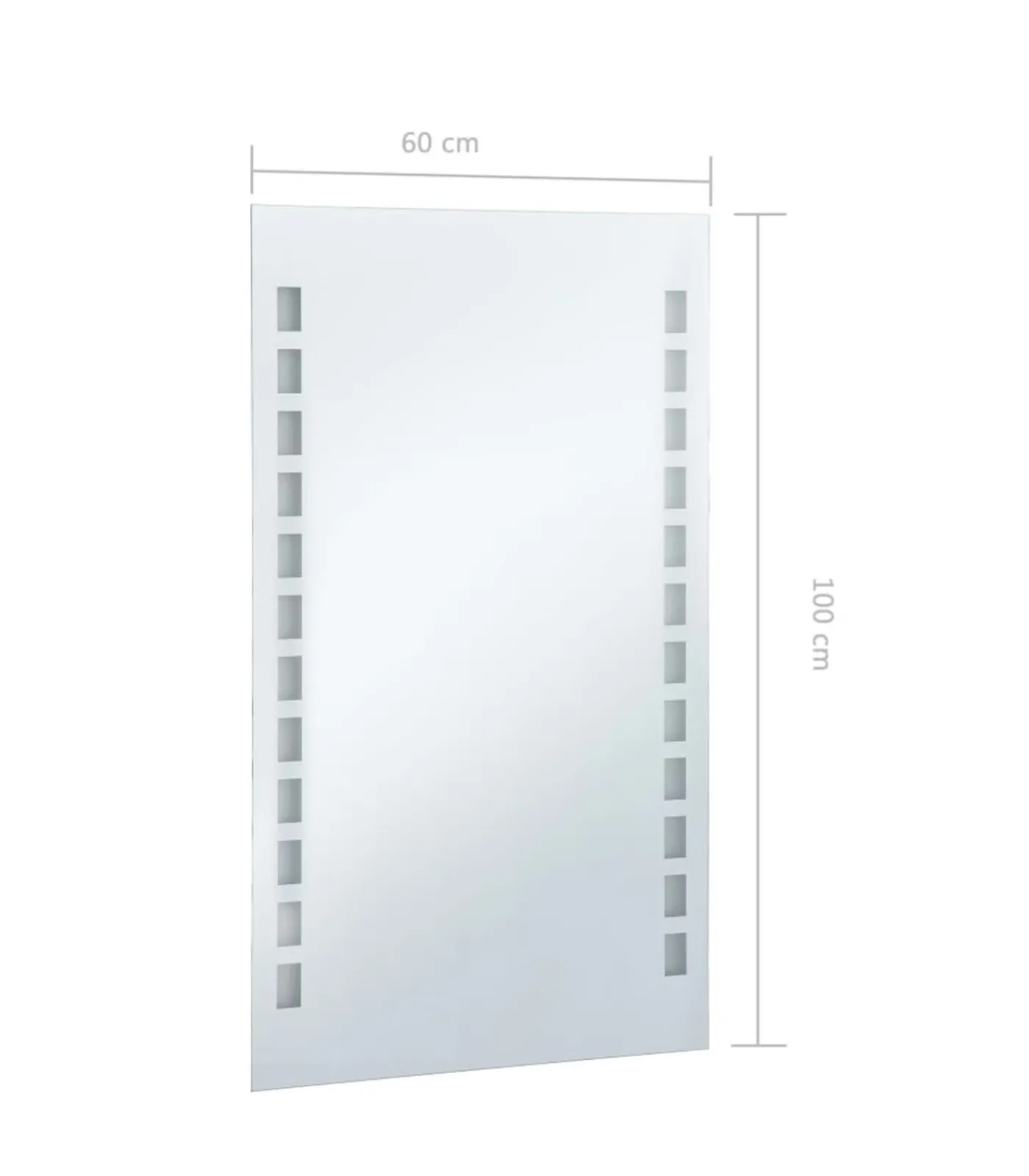 Badkamerspiegel LED 60x100 cm Spiegels