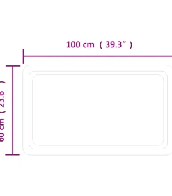 New Badkamerspiegel LED 100x60 cm Spiegels