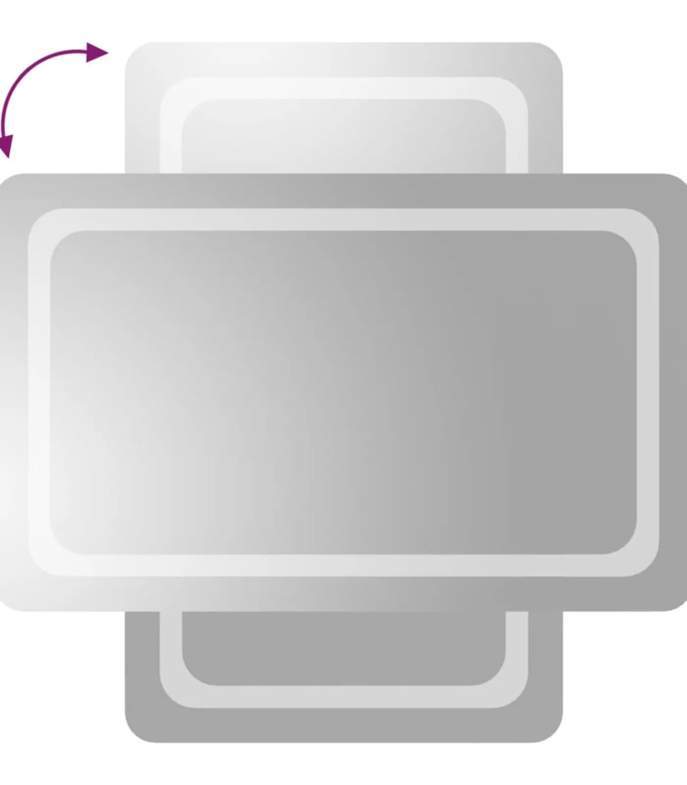 New Badkamerspiegel LED 50x80 cm Spiegels