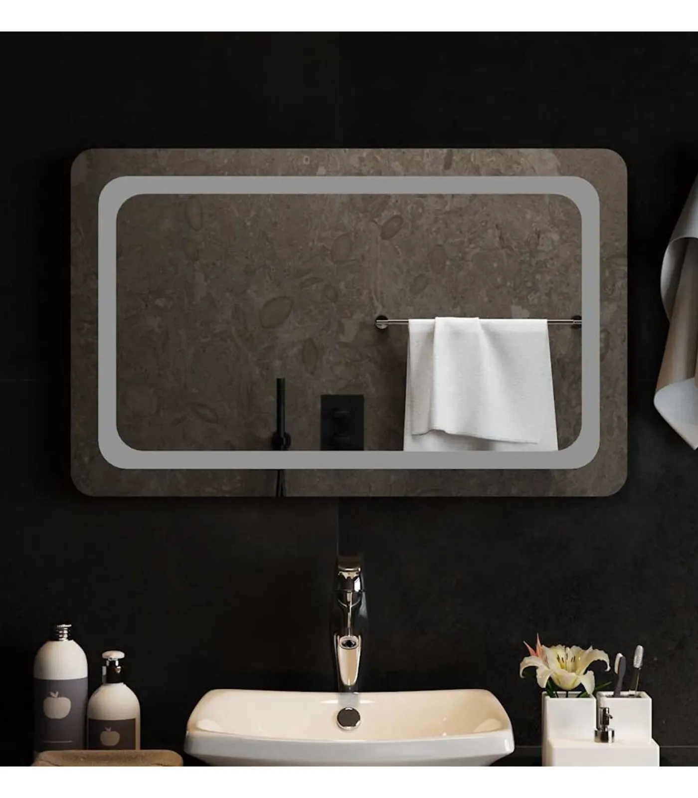 Outlet Badkamerspiegel LED 80x50 cm Spiegels