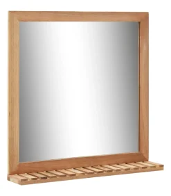 Hot Badkamerspiegel 60x12x62 massief walnotenhout Spiegels