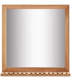 Hot Badkamerspiegel 60x12x62 massief walnotenhout Spiegels