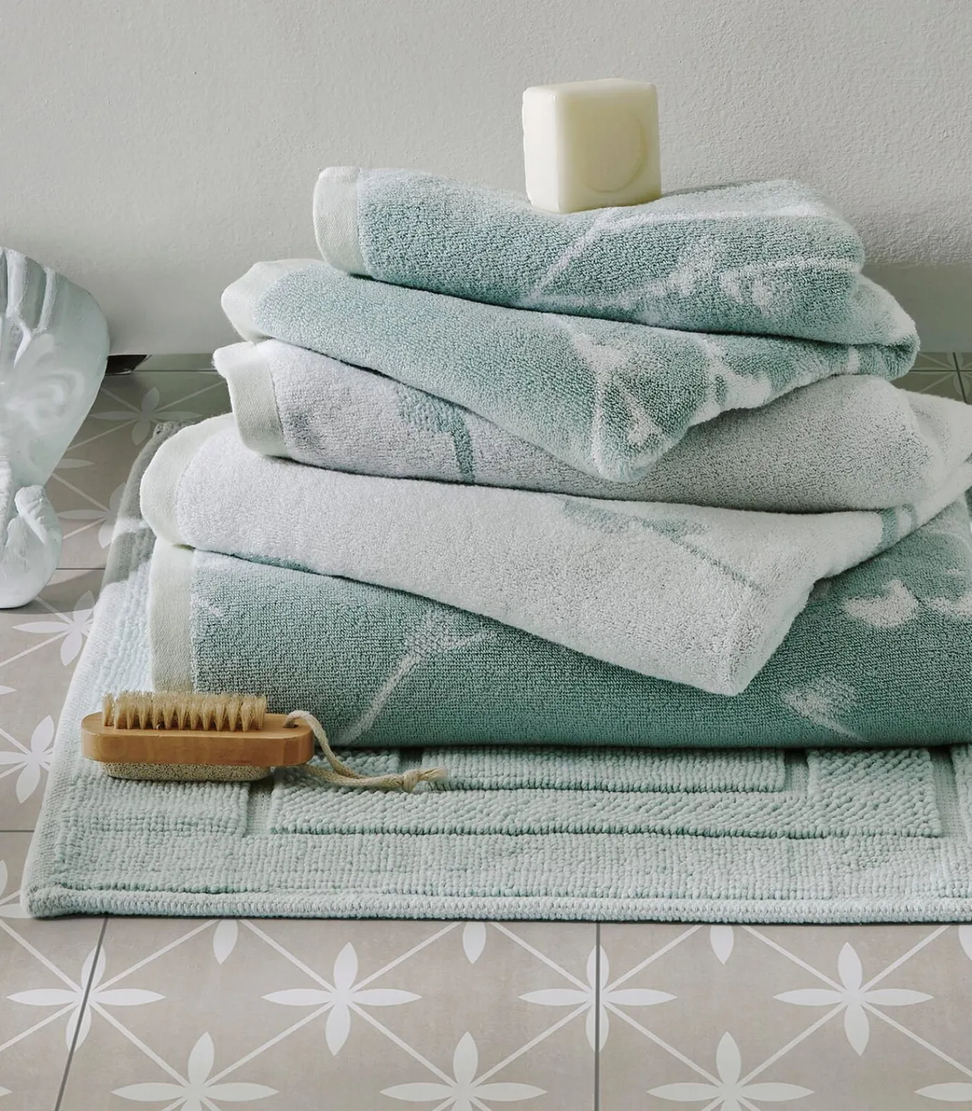 Badlaken Pussy Willow Duckegg Handdoeken