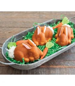 Hot Bakvorm Baby Bunny Koper - 6 stuks Bakken