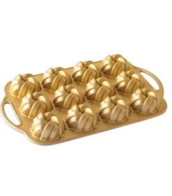 Discount Bakvorm Braided Bundtette Goud - 12 stuks Bakken