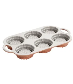 New Bakvorm Shortcake Basket Bundt Koper - 6 stuks Bakken
