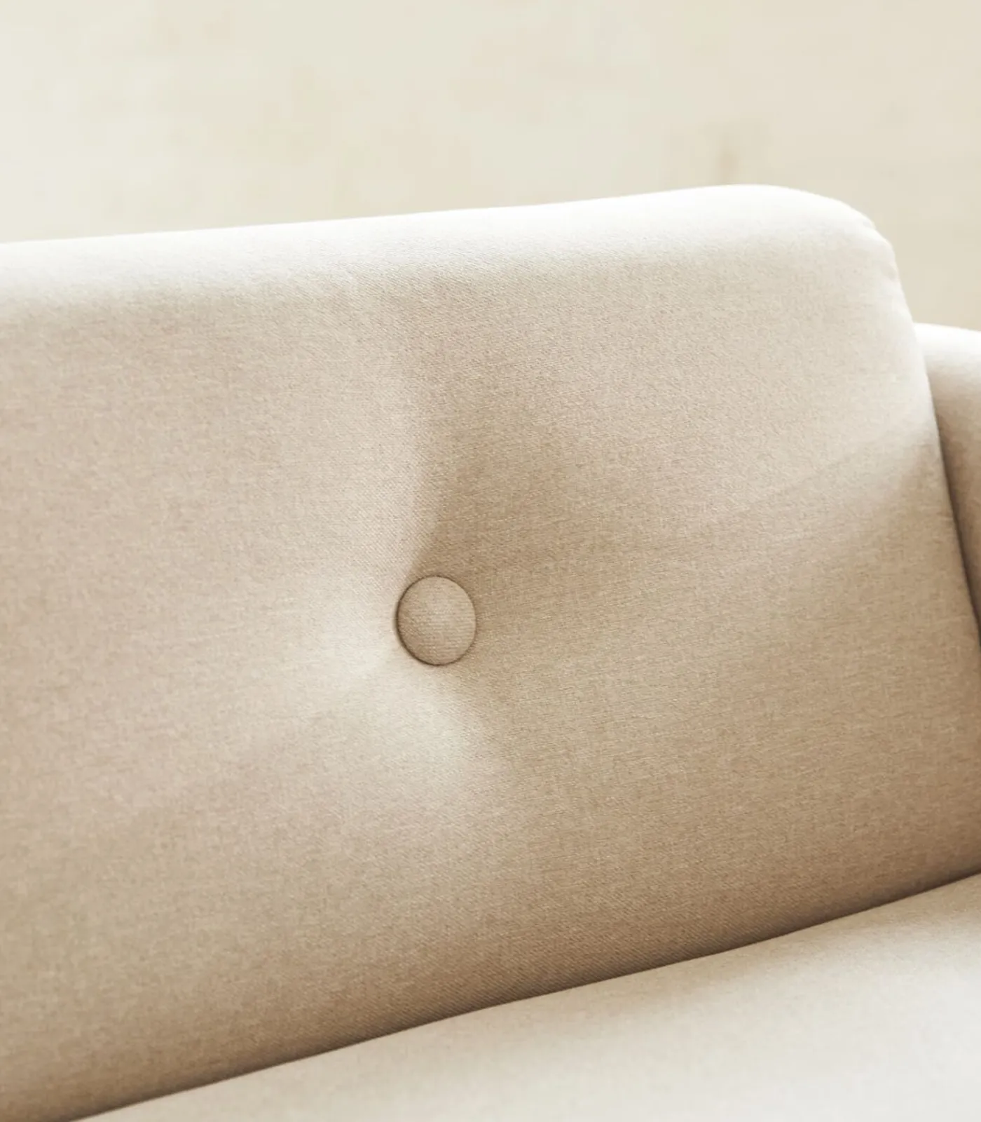 Outlet Bank in massief eiken en ecru stof, 2-zit Zetels