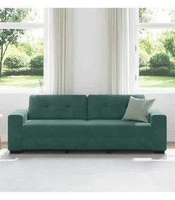 Outlet Bank met kussen Donkergroen Fluweel Zetels