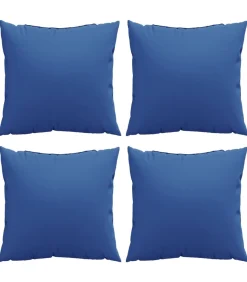 Discount Bankkussens 4 st 40x40 cm stof koningsblauw Zetels